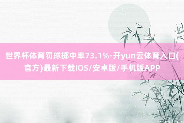 世界杯体育罚球掷中率73.1%-开yun云体育入口(官方)最新下载IOS/安卓版/手机版APP